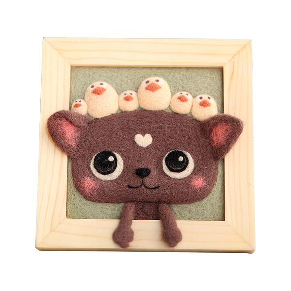 Wool felt DIY kit - Cat and Birds