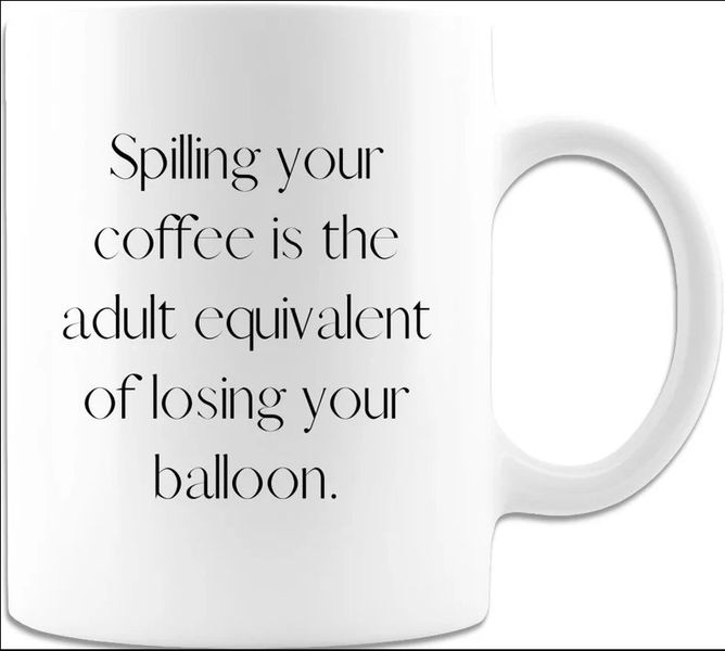 Spilling Your Coffee Birthday Christmas Colleague Office Gift Mug