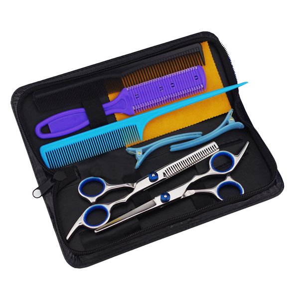 7 Pieces Professional Stainless Steel Hairdressing Tool Kit