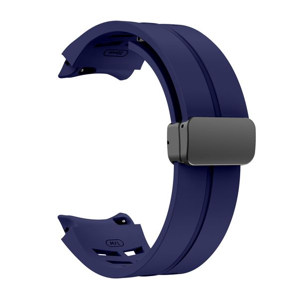 Silicone RM Inspired Strap For Samsung Galaxy Watch 4/5/6/7/7FE-Navy