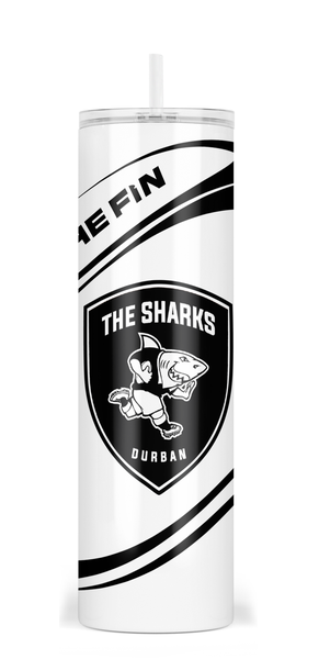 The SHARKS Rugby Skinny Tumbler / Travel Mug 20 oz
