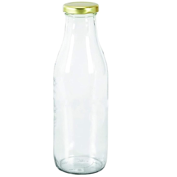 Glass Bottle Jar - Set Of 4