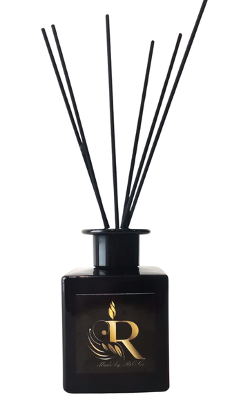 Luxury Black Glass Square Diffuser - Oakmoss and Beechwood