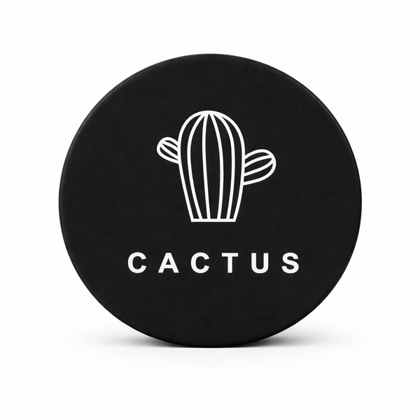 4 Pack - Silicone Round Door Handle Anti-Collision Pad With Cactus Design
