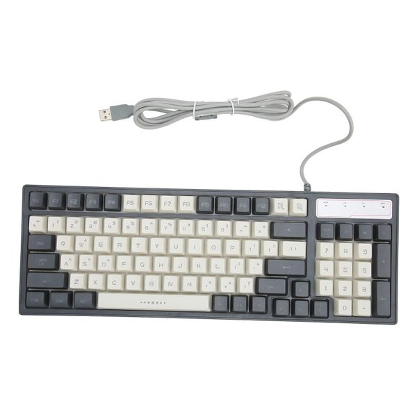 Membrane Keyboard PC 96 Key RGB Waterproof Wired