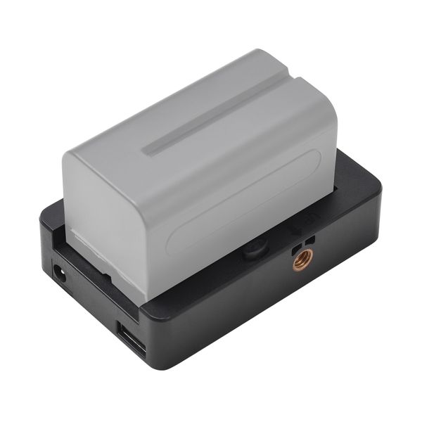 NP-F Battery Charger Plate with Type-C &amp; 1/4" Screw for F550/F750/F970