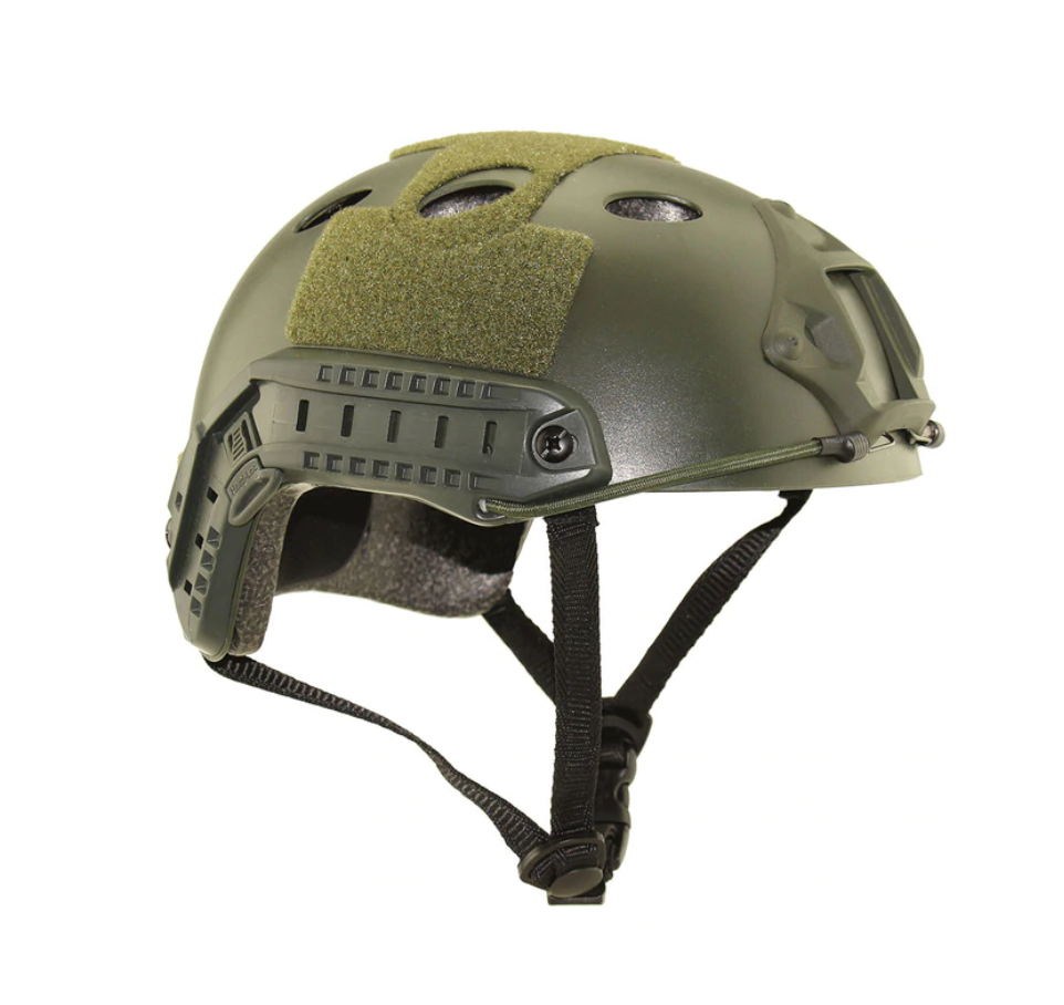 Tactical Helmet with NVG Mount and Side Rails Green Shop Today. Get