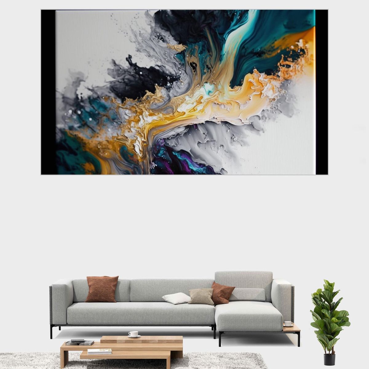 Canvas Wall Art - Premium - Acrylic Abstract Painting - B1544 | Shop ...