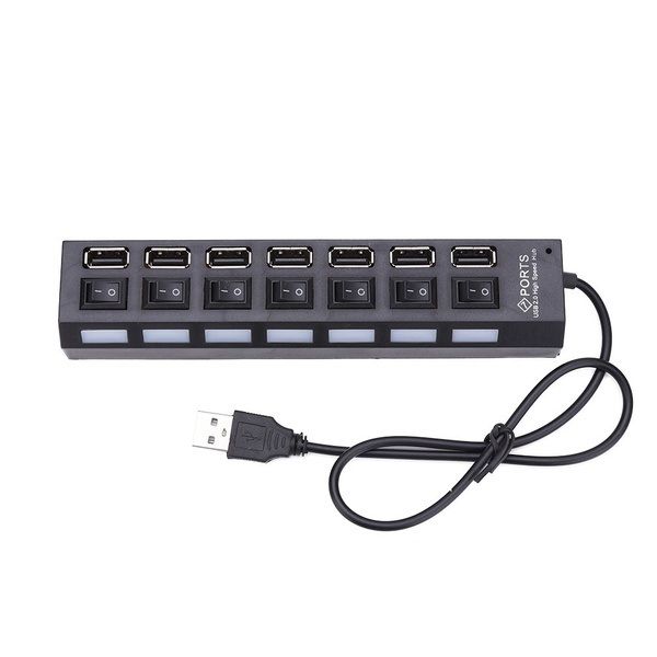 USB Hub 2.0 Adapter 7 Ports