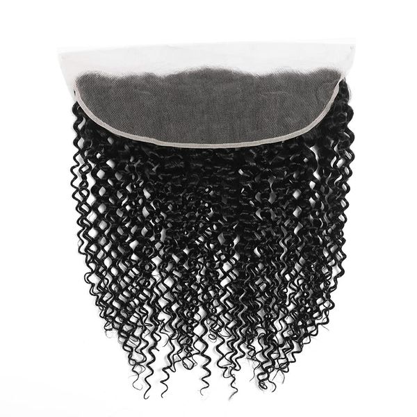 Brazilian Human Hair 13x4 Lace Frontal Closure Water Wave Natural Color 14