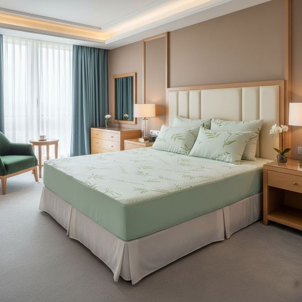 Damsaar - Bamboo Jacquard Mattress Protector Set - 5 Piece Set