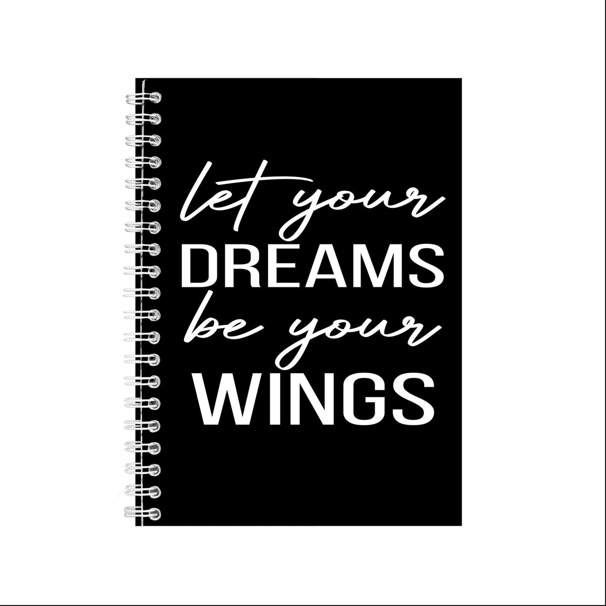 Wings a5 notebook pad trendy motivational graphic birthday present 043