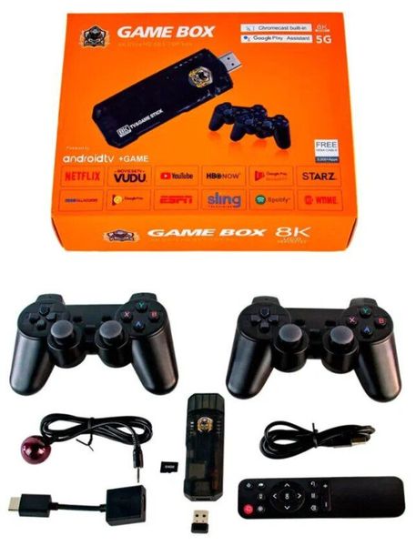 8k All-in One Game Box + Android TV (Pre-Loaded Apps)