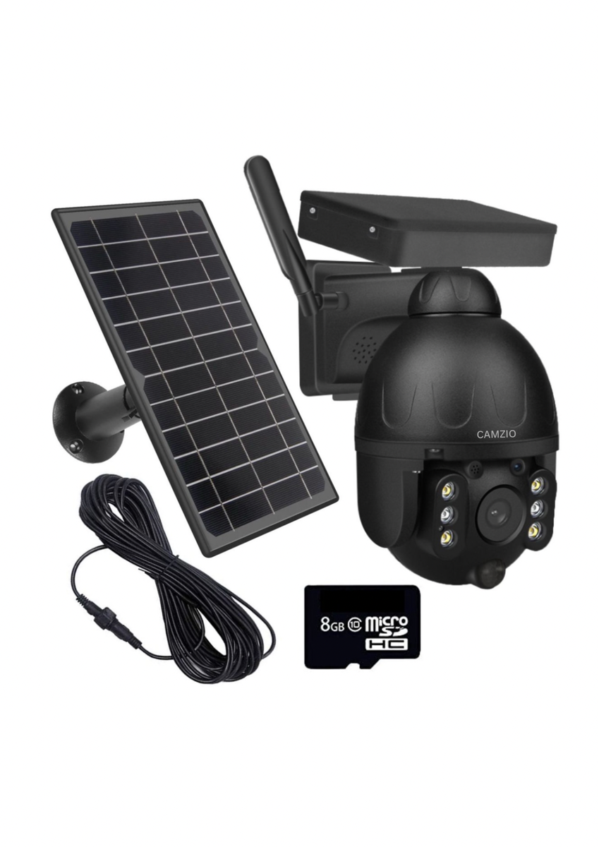 Camzio 5G SIM Solar Security Camera with Night Vision and Audio