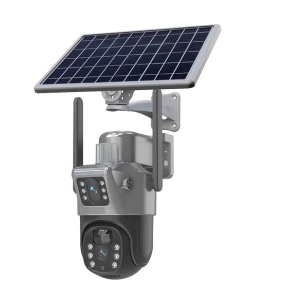 WiFi Camera With Solar Two Screen Camera With Human Detection Security