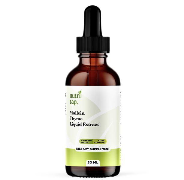 Nutritap - Mullein Drops, Lung Detox, Cough &amp; Mucus Relief (50ml)