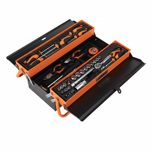 70 Piece Tool Set with 3 Tier Cantilever Toolbox