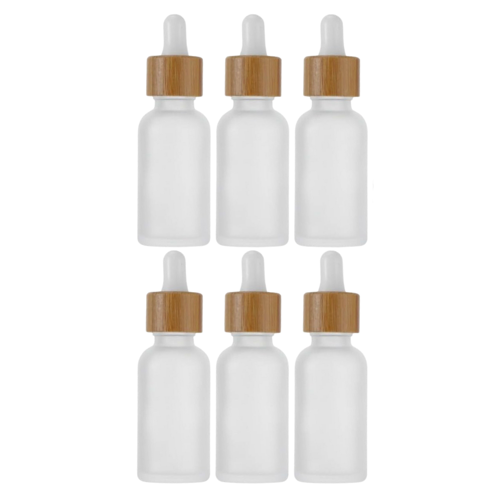 Empty Glass Dropper Bottles 15ml Pack of 6 for DIY Beauty Products