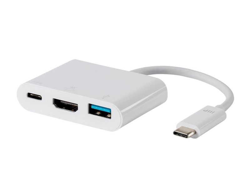 USB 3.1 Type C to HDMI Female Adapter + Type C + USB 3.0