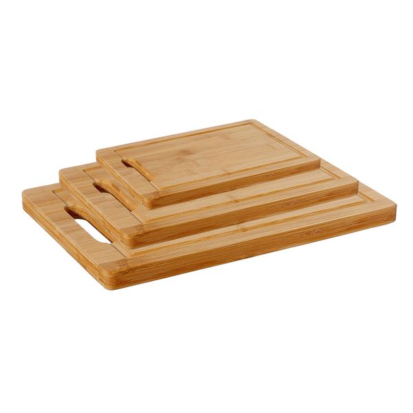 KCB-001-3, 3 Pack ECO Bamboo Chopping Board-3 Pack