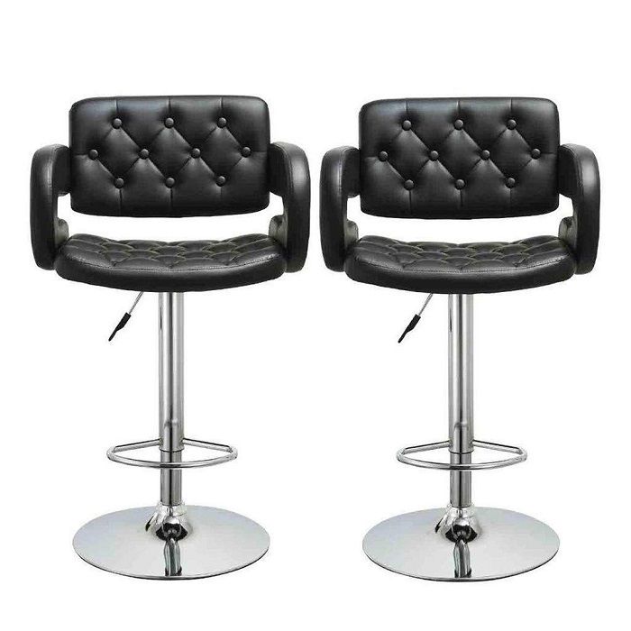 luxury leather bar stools with backs set of 4