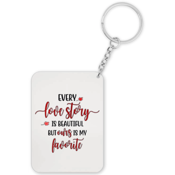 Our Love Story Is My Best Anniversary Valentine Gift Keyring