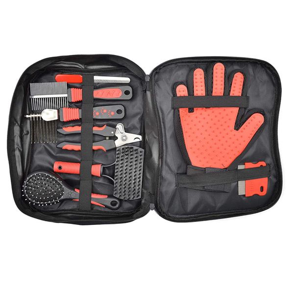 Pet All Purpose Fur Care Grooming Hairdressing Kit Set of 8