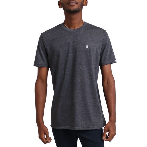 Original Penguin - Embroidered Tee - Dark Charcoal Heather