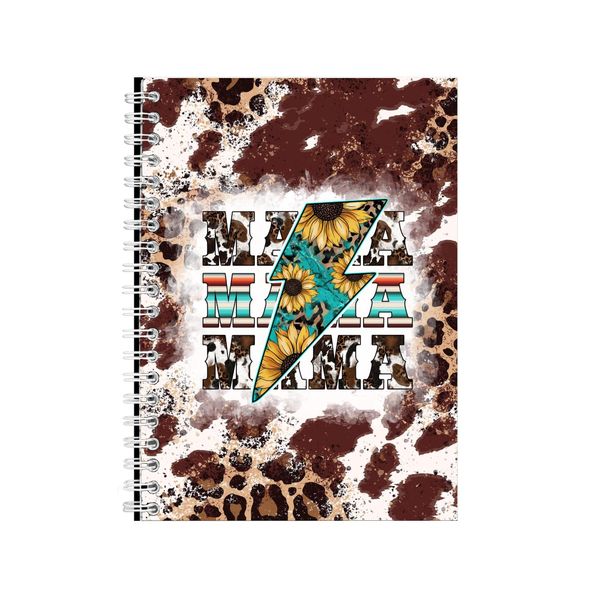 Mama Cowhide Leopard Notebook Mother's Day Gift Idea A4 Notepad Pad 83