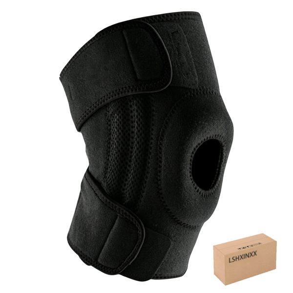 Knee Brace with Side Stabilizers &amp; Patella Gel Pads fast recovery ( Large)