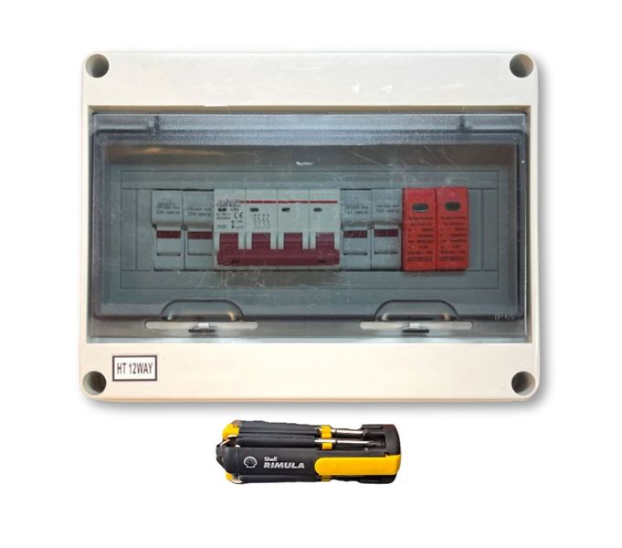 Solar Combiner Box 2 In 1 Out - MRUL &amp; Screwdriver