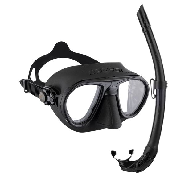 Cressi Snorkelling Set - Calibro Dive Mask + Corsica Freedive Snorkel