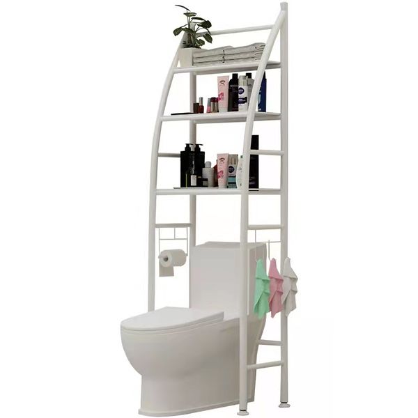 3-Tier Adjustable Over The Toilet Standing Storage Rack Shelf