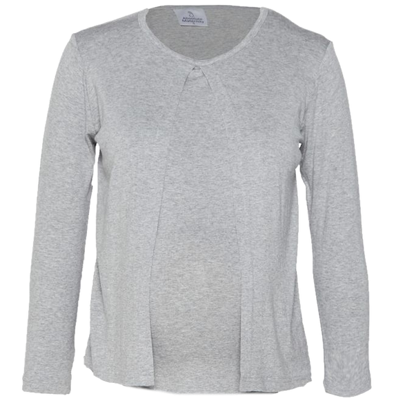 Absolute Maternity Nursing Cardigan Top With Side Opening Navy