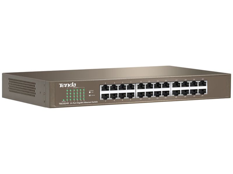 Tenda 24 Port Gigabit Rack Mount Switch - TEG1024D