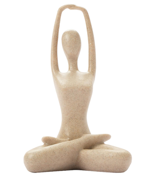 Kitro Yoga Lady Decorative Granite Tabletop Ornaments