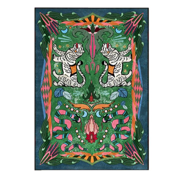 Home Decor Rectangle Year of the Tiger Rug