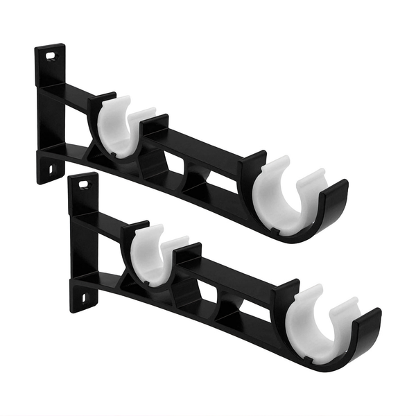 Double Curtain Rod Brackets Hangers Heavy Duty Curtain Rod Holders