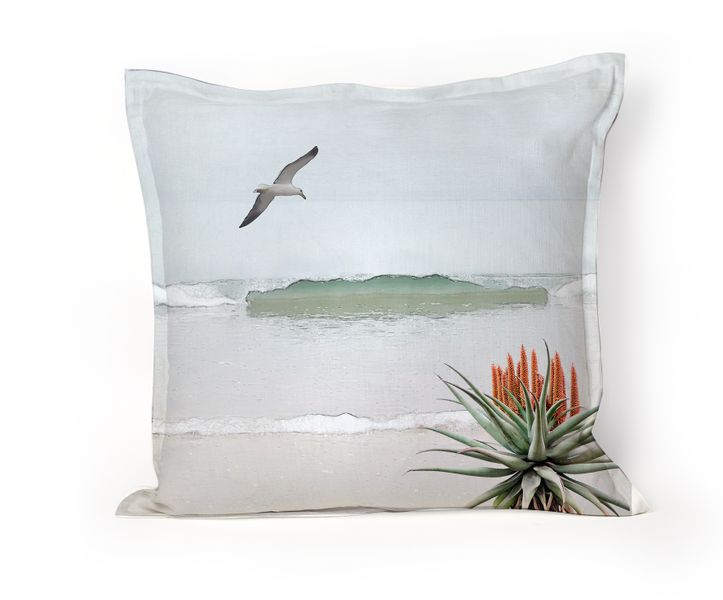 I Love it Here - Aloe and Sea Cushion Cover