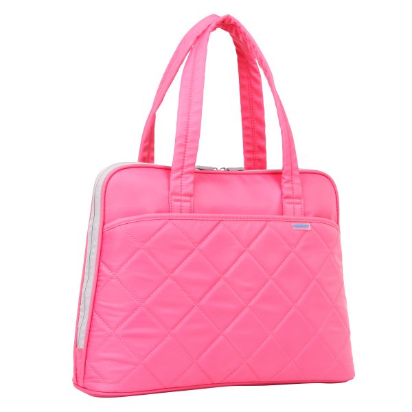 Kingsons 15.6" Ladies Shoulder Laptop Bag - Stylish, Durable Pink Bag