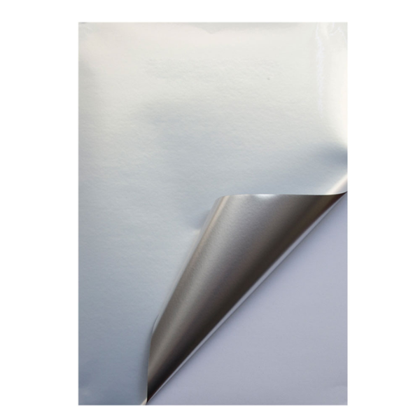 PET Self-adhesive Waterproof Printable Vinyl A4 (5 sheets) - Silver Matt