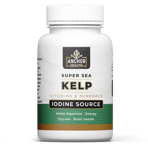 Anchor Health Certified Organic Kelp -60 Veggie - Capsules Thyroid &amp; Immune