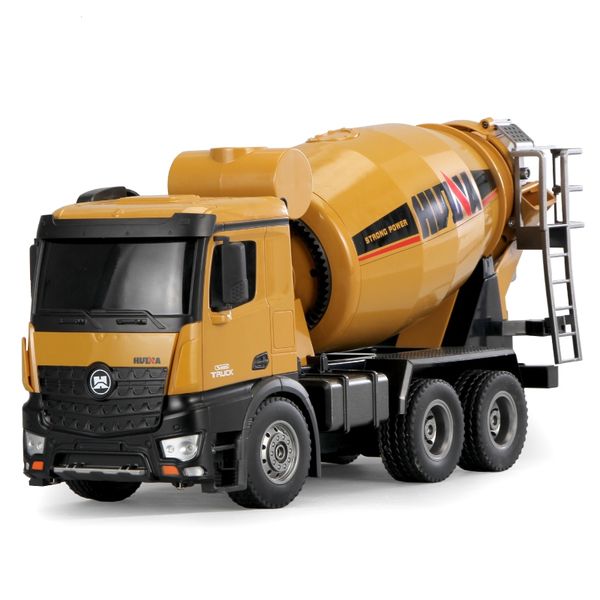 Huina-1:14 Alloy Remote Control Truck Concrete Mixer Engineering Truck