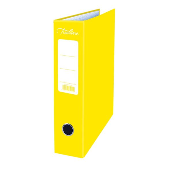 Treeline Yellow A4 Board Lever Arch Files - Pack of 10