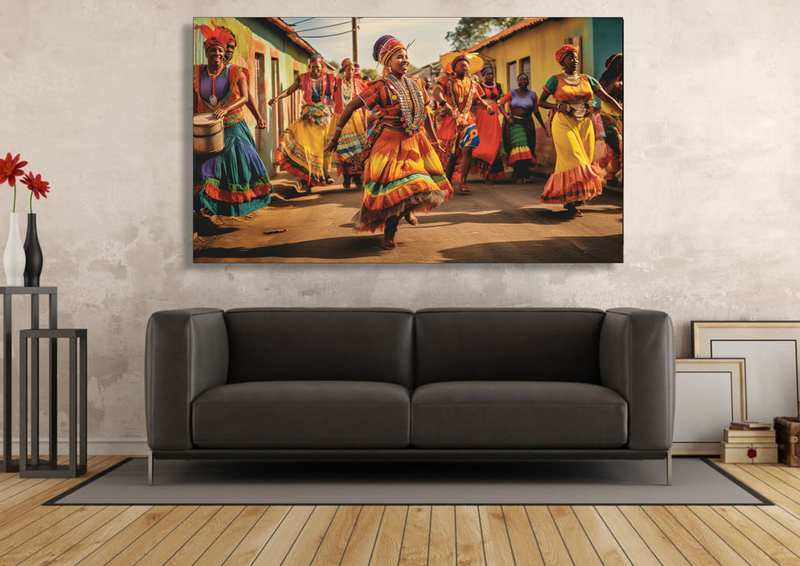 Canvas Wall Art -Township Rhythms Abstract - IM0279