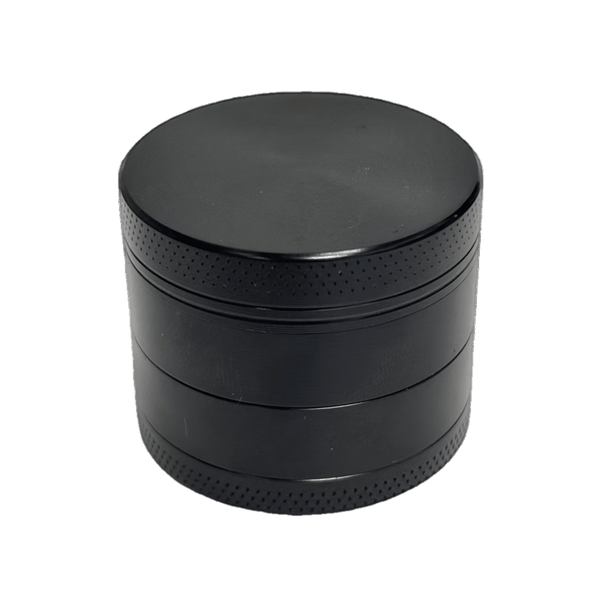 Black Manual Spice Grinder - Flat Design for Peppercorns &amp; Herbs