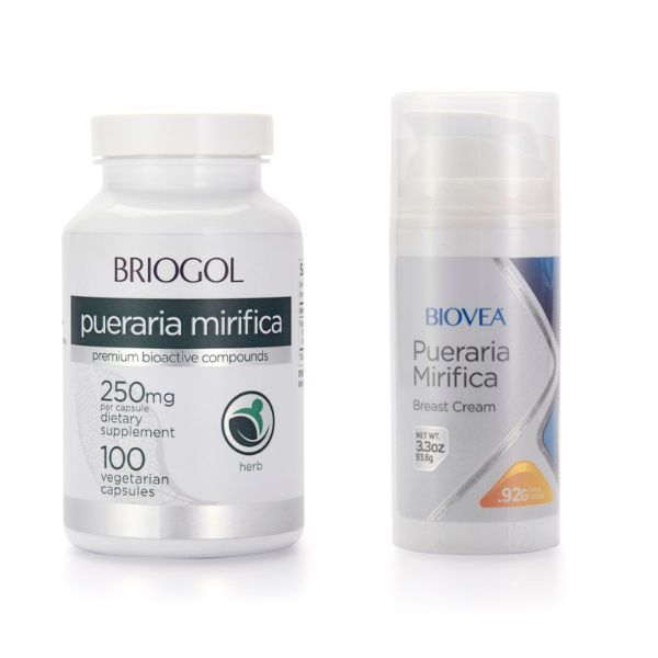 Pueraria Mirifica Breast Health Combo: 100 Capsules &amp; Enlargement Cream 99ml