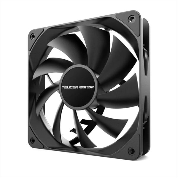 Teucer 12Cm Chassis Fan Pwm Control 1800Rpm Silent Computer White