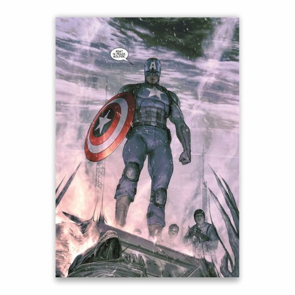 Captain America Comic Book Poster - A1