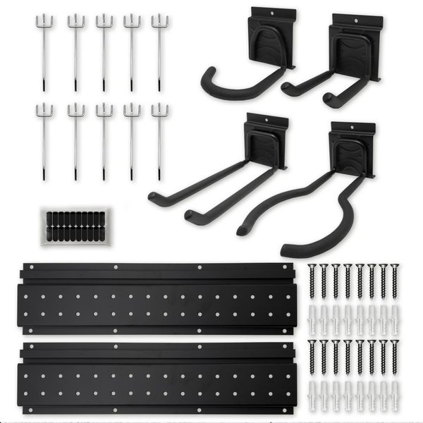 Dark Duck Wall Storage Kit with Pegboard &amp; Heavy Duty Hooks